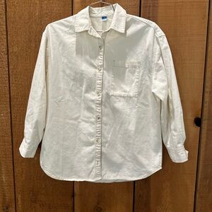 Old Navy Cream Casual Button Down Shirt